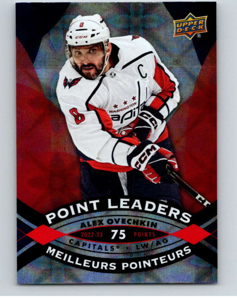 2023-24 UD  Tim Hortons Point Leaders #PL-14 Alex Ovechkin Capitals  V96265 Image 1