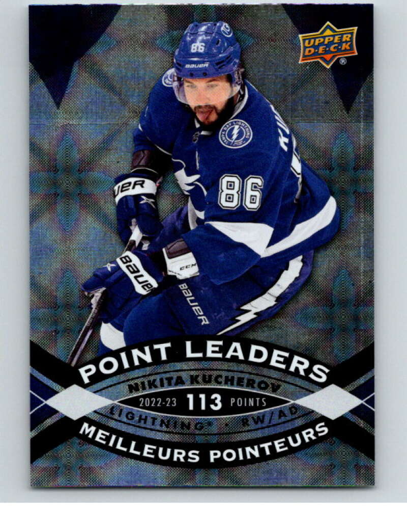 2023-24 UD  Tim Hortons Point Leaders #PL-17 Nikita Kucherov Lightning  V96269 Image 1