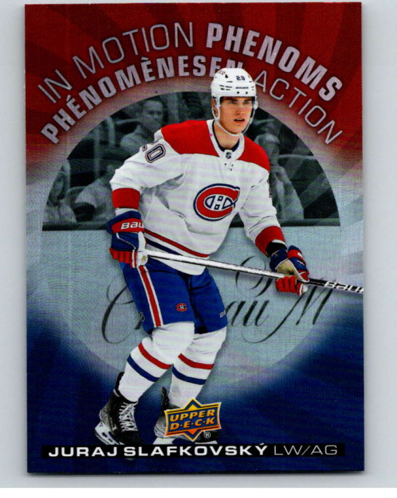 2023-24 UD  Tim Hortons In Motion Phenoms #MP-2 Juraj Slafkovsky Montreal  V96271 Image 1