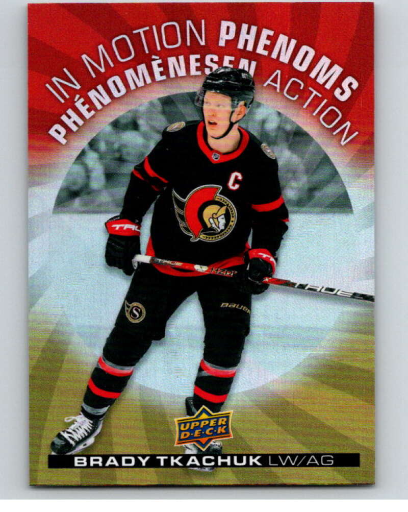 2023-24 UD  Tim Hortons In Motion Phenoms #MP-12 Brady Tkachuk  Ottawa  V96282 Image 1