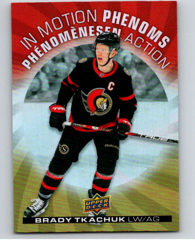 2023-24 UD  Tim Hortons In Motion Phenoms #MP-12 Brady Tkachuk  Ottawa  V96283 Image 1