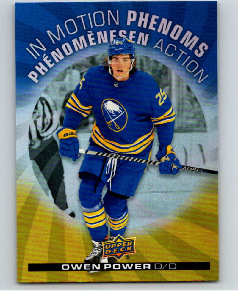 2023-24 UD  Tim Hortons In Motion Phenoms #MP-13 Owen Power Sabres  V96285 Image 1