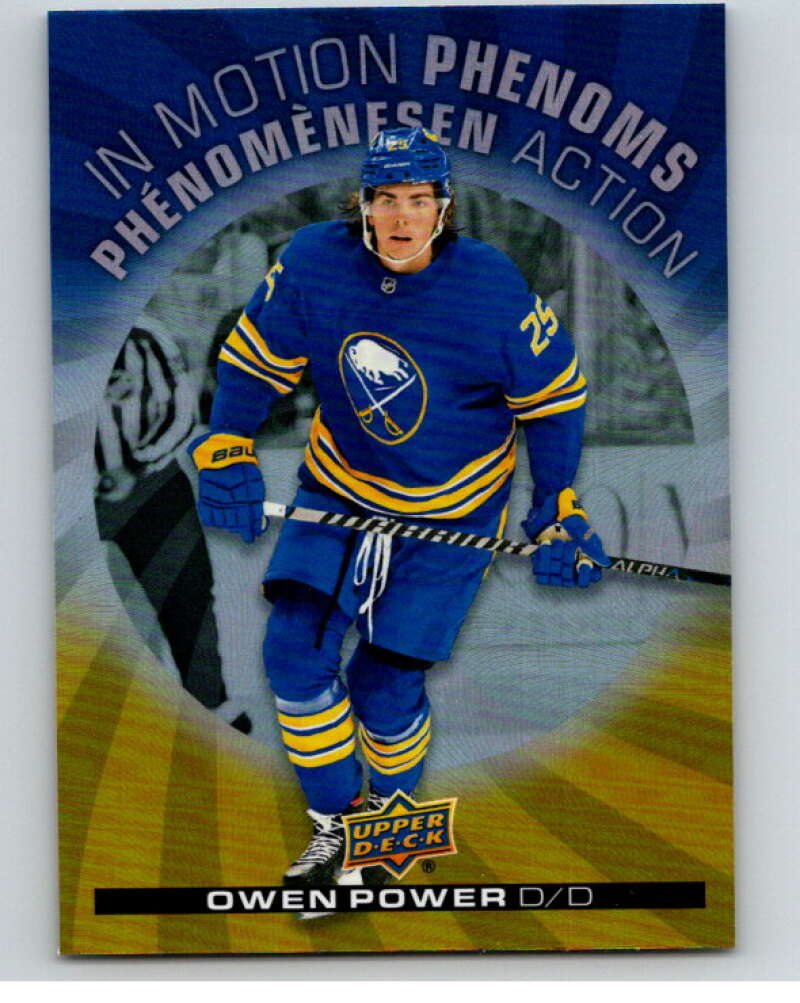 2023-24 UD  Tim Hortons In Motion Phenoms #MP-13 Owen Power Sabres  V96286 Image 1