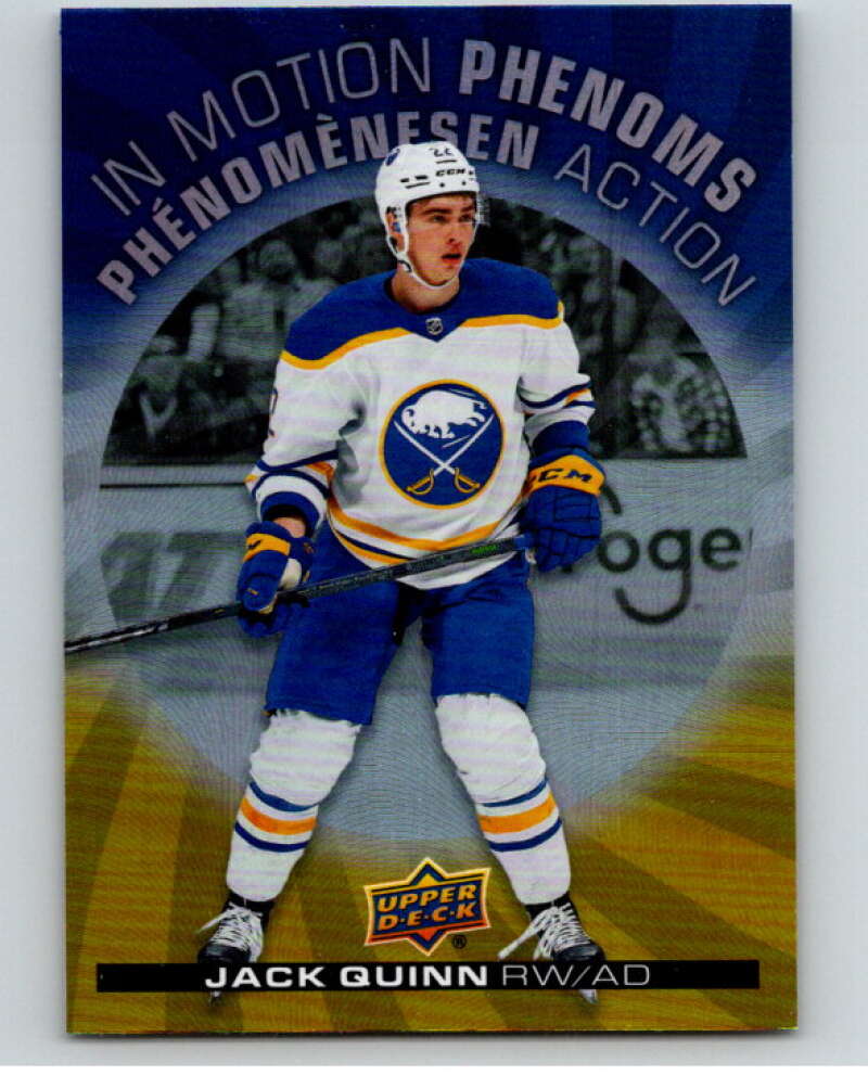 2023-24 UD  Tim Hortons In Motion Phenoms #MP-18 Jack Quinn Sabres  V96293 Image 1