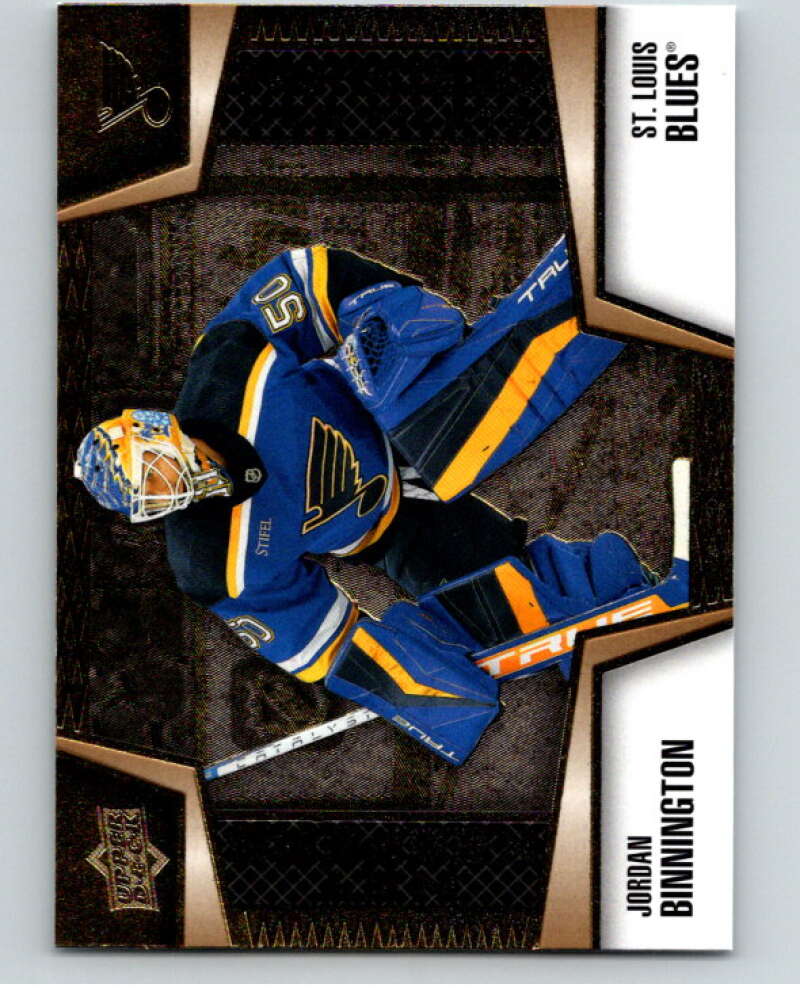2023-24 UD Tim Hortons Net Keepers #NK-13 Jordan Binnington Blues  V96306 Image 1
