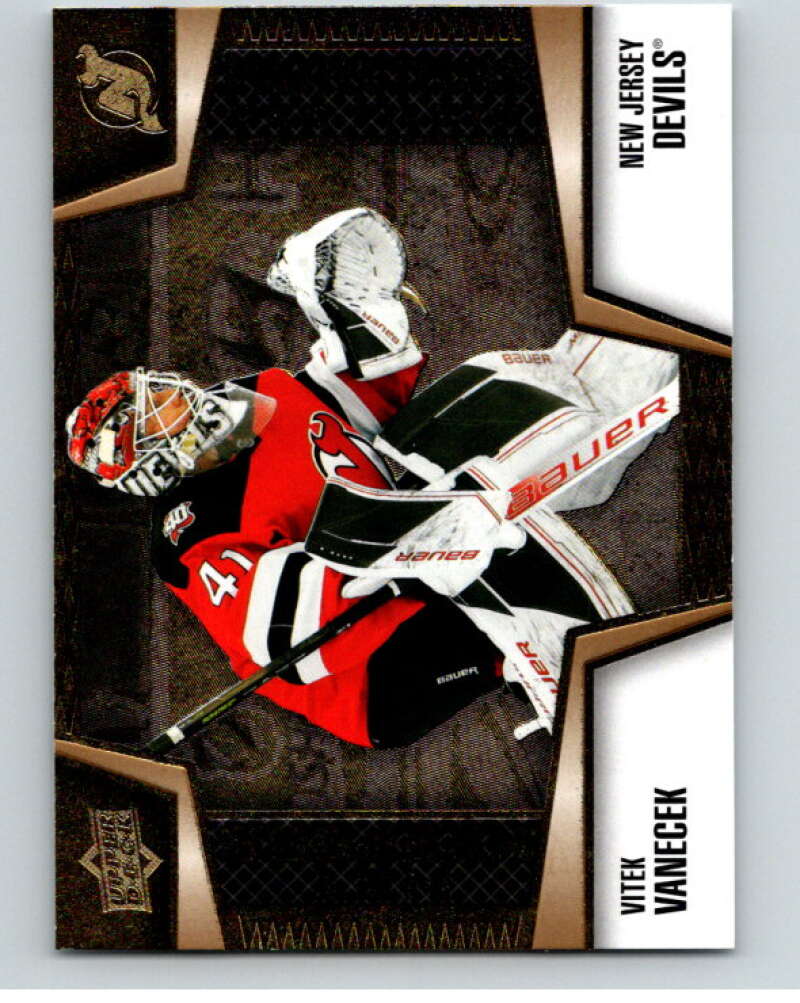 2023-24 UD Tim Hortons Net Keepers #NK-14 Vitek Vanecek Devils  V96308 Image 1