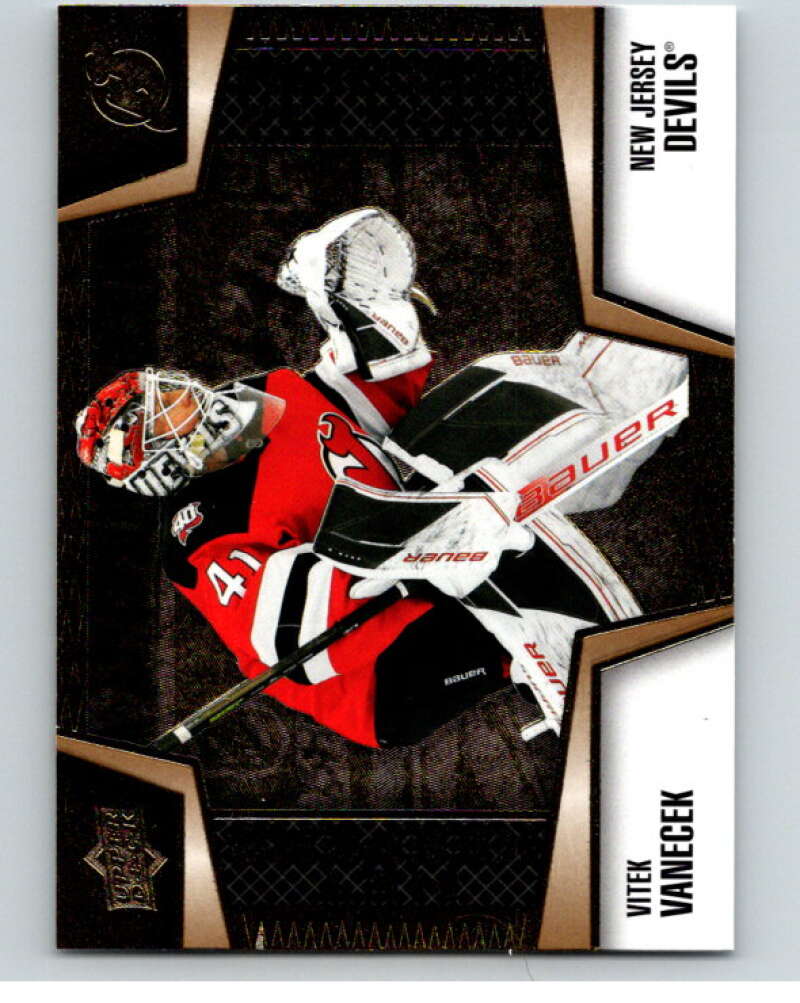 2023-24 UD Tim Hortons Net Keepers #NK-14 Vitek Vanecek Devils  V96309 Image 1