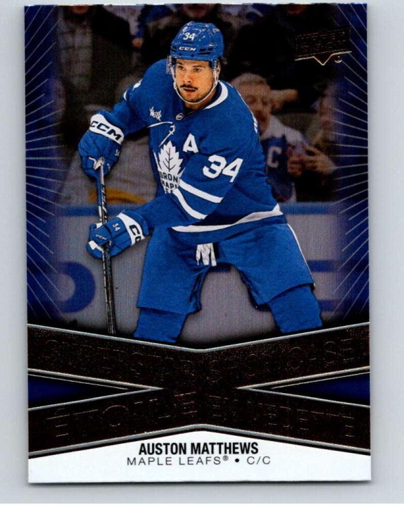 2023-24 UD Tim Hortons Superstar Showcase #SS-2 Auston Matthews  Toronto  V96321 Image 1