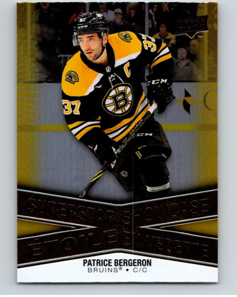 2023-24 UD Tim Hortons Superstar Showcase #SS-7 Patrice Bergeron Bruins  V96333 Image 1