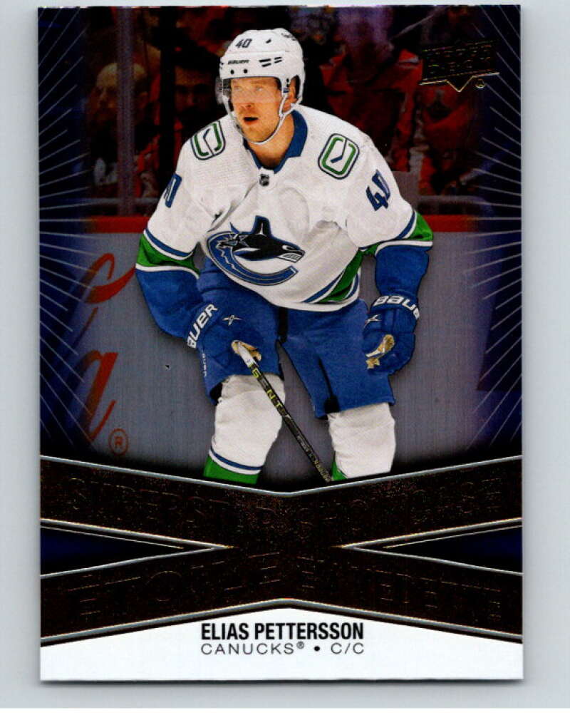 2023-24 UD Tim Hortons Superstar Showcase #SS-10 Elias Pettersson  V96340 Image 1