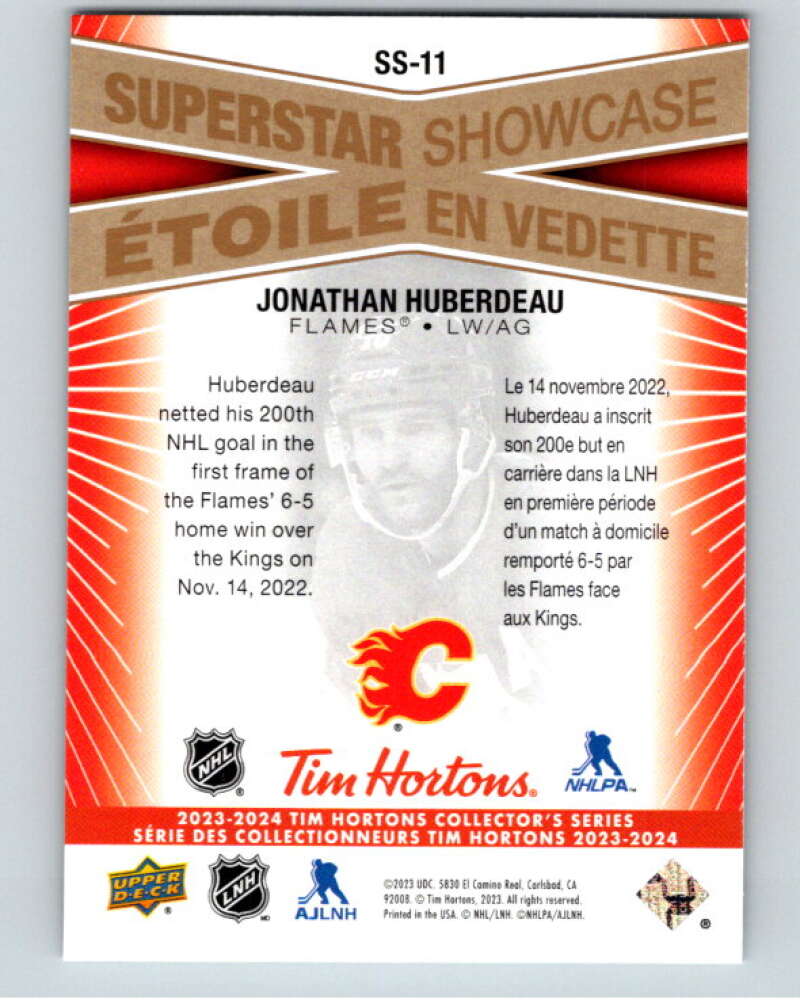 2023-24 UD Tim Hortons Superstar Showcase #SS-11 Jonathan Huberdeau  V96343 Image 2