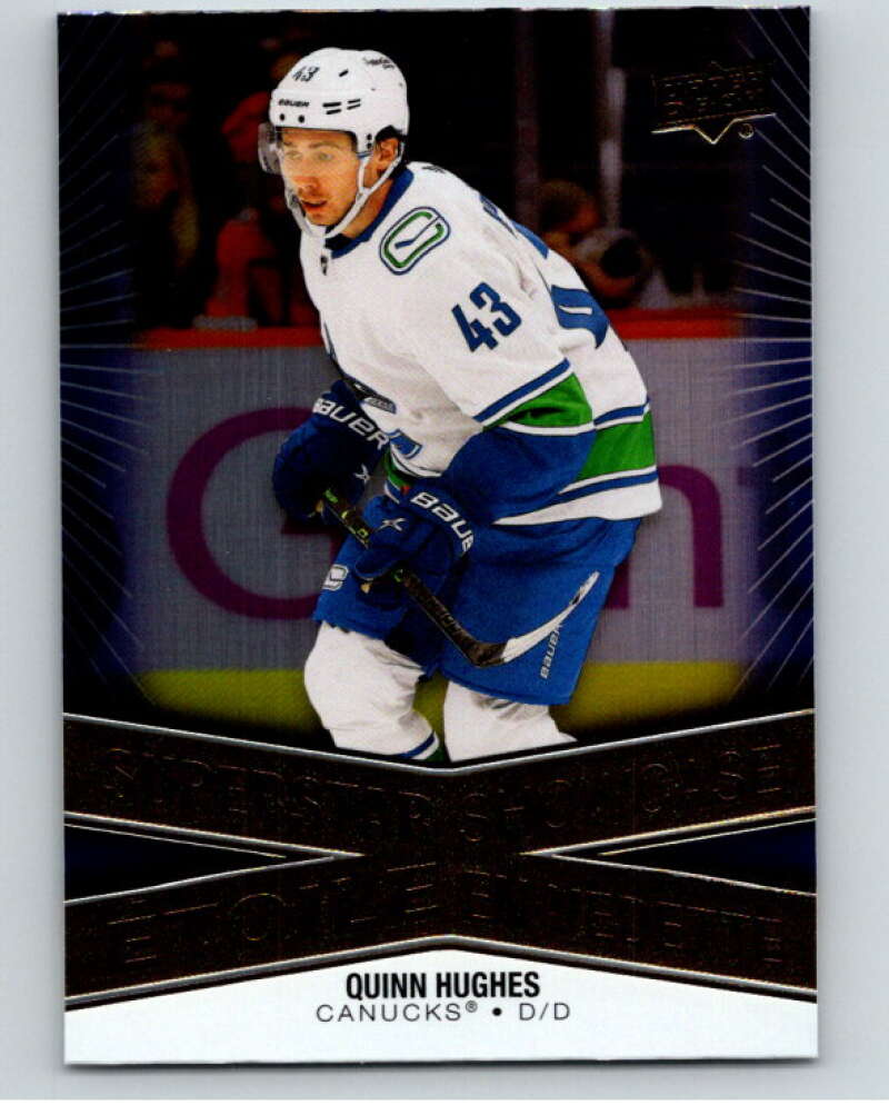 2023-24 UD Tim Hortons Superstar Showcase #SS-13 Quinn Hughes Vancouver  V96347 Image 1