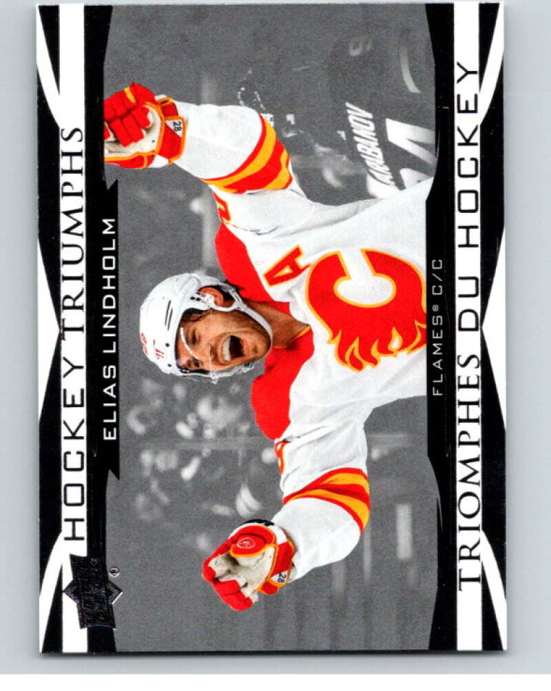 2023-24 UD Tim Hortons Hockey Triumphs #HT-3 Elias Lindholm  Calgary  V96368 Image 1