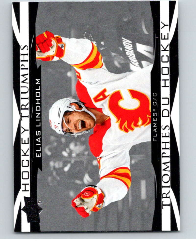 2023-24 UD Tim Hortons Hockey Triumphs #HT-3 Elias Lindholm  Calgary  V96369 Image 1