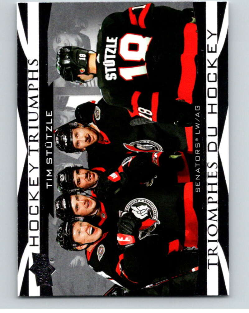 2023-24 UD Tim Hortons Hockey Triumphs #HT-6 Tim Stutzle  Ottawa Senators  V96379 Image 1