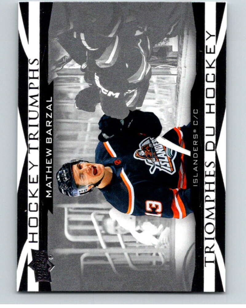 2023-24 UD Tim Hortons Hockey Triumphs #HT-13 Mathew Barzal  New York V96398 Image 1