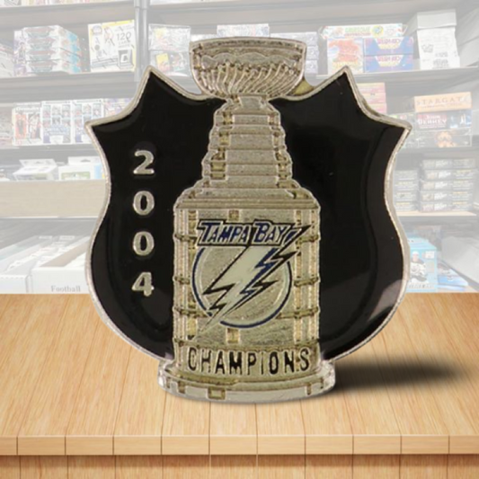 Tampa Bay Lightning Stanley Cup Hockey Pin - Butterfly Clutch Backing Image 1