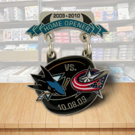 San Jose Sharks Opening Night Hockey Pin - Butterfly Clutch Backing Image 1