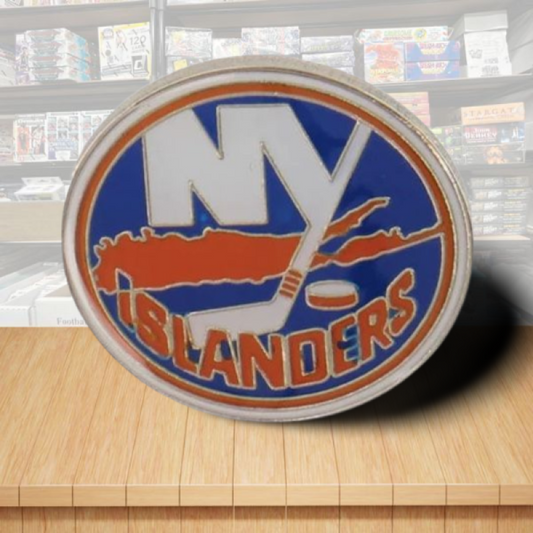 New York Islanders Die Cut Logo Hockey Pin - Butterfly Clutch Backing Image 1