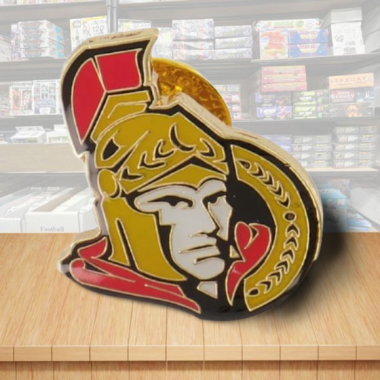 Ottawa Senators Die Cut Logo Hockey Pin - Butterfly Clutch Backing Image 1