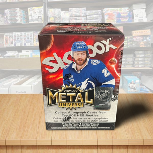 2021-22 Skybox Metal Universe Hockey Blaster Box - 5 Packs Per Box Image 1