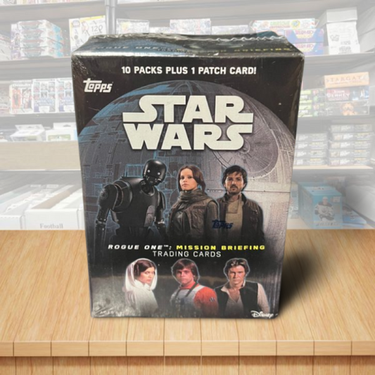 2016 Topps Star Wars Rogue One Mission Briefing - 10 Pack Box + Patch Image 1