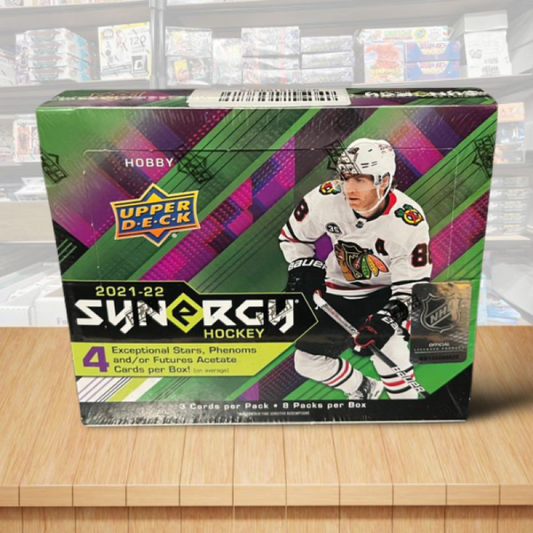 2021-22 Upper Deck Synergy Hockey Hobby Box  - 8 Packs Per Box Image 1