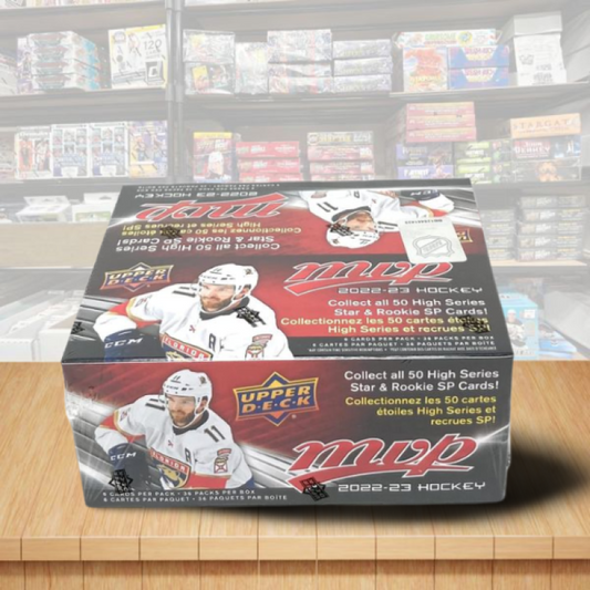 2022-23 Upper Deck MVP Hockey Retail Box - 36 Packs Per Box Image 1