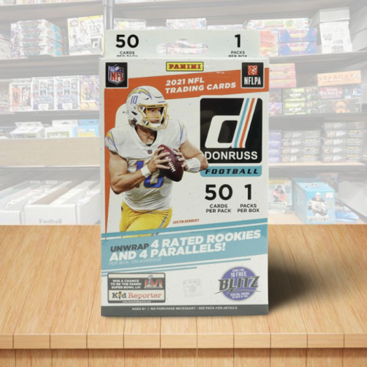 2021 Panini Donruss Football Hanger Box (Press Proof Red Parallels!) 50 cards Image 1