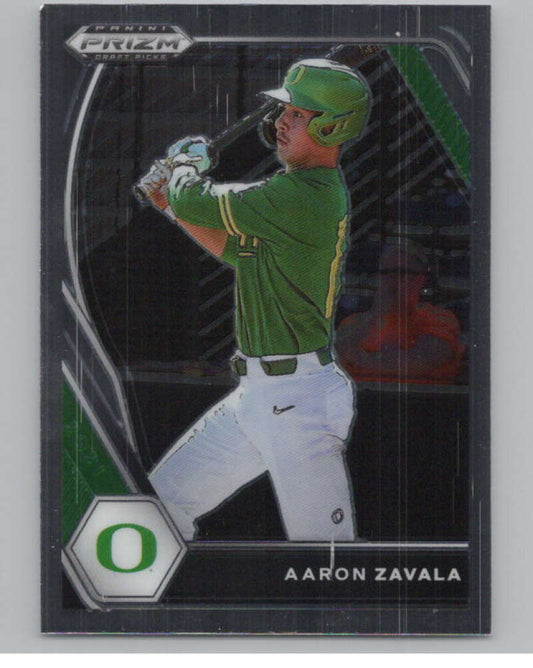 2021 Panini Prizm Draft Picks Baseball #38 Aaron Zavala  Texas Rangers  V97268 Image 1