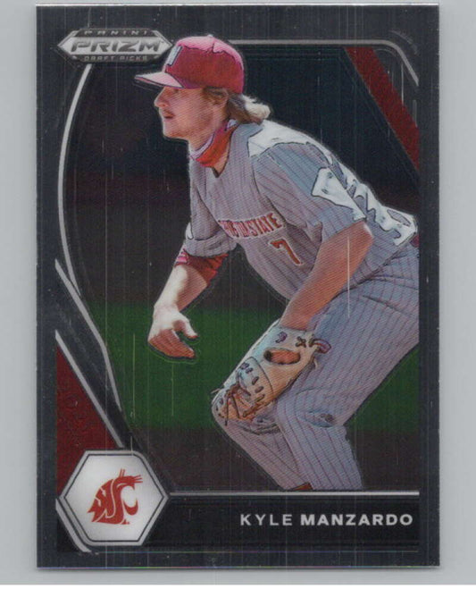 2021 Panini Prizm Draft Picks Baseball #63 Kyle Manzardo Washington State  V97273 Image 1