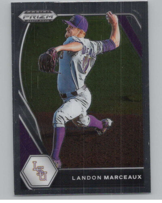 2021 Panini Prizm Draft Picks Baseball #80 Landon Marceaux  LSU Tigers  V97276 Image 1