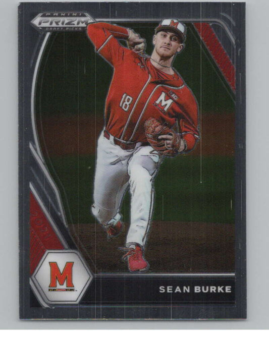 2021 Panini Prizm Draft Picks Baseball #94 Sean Burke  Maryland Terrapins  V97277 Image 1
