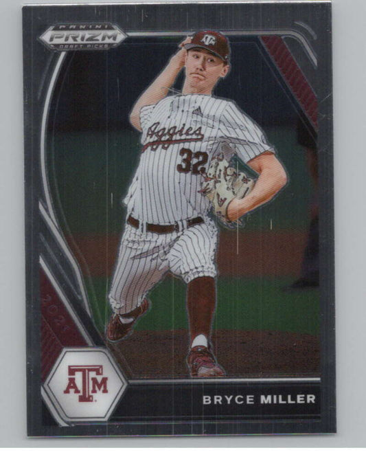 2021 Panini Prizm Draft Picks Baseball #113 Bryce Miller  Texas A&M  V97281 Image 1