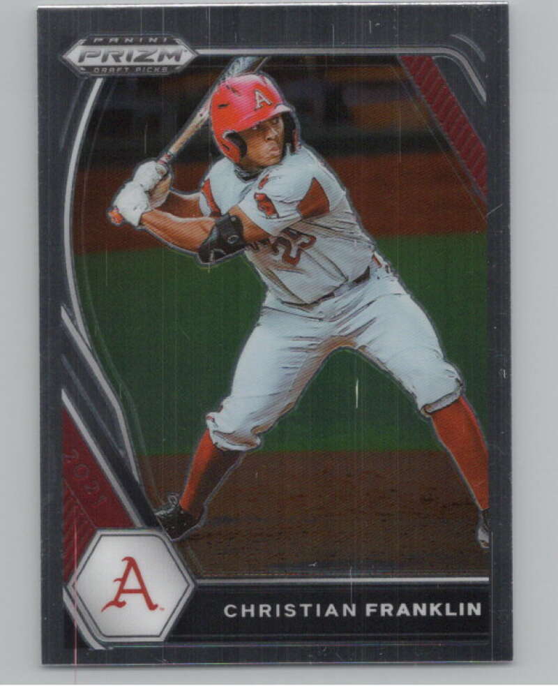 2021 Panini Prizm Draft Picks Baseball #123 Christian Franklin  Arkansas  V97282 Image 1