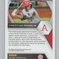 2021 Panini Prizm Draft Picks Baseball #123 Christian Franklin  Arkansas  V97282 Image 2