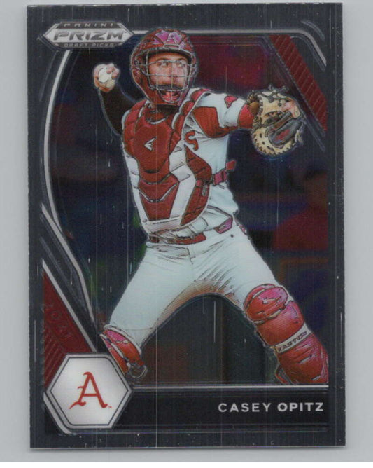 2021 Panini Prizm Draft Picks Baseball #200 Casey Opitz  Arkansas  V97295 Image 1