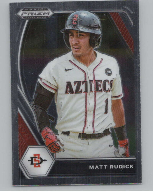 2021 Panini Prizm Draft Picks Baseball #216 Matt Rudick  San Diego  V97298 Image 1