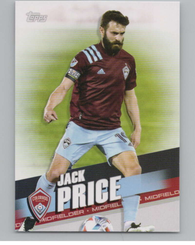 2022 Topps MLS Soccer #4 Jack Price  Colorado Rapids  V97489 Image 1