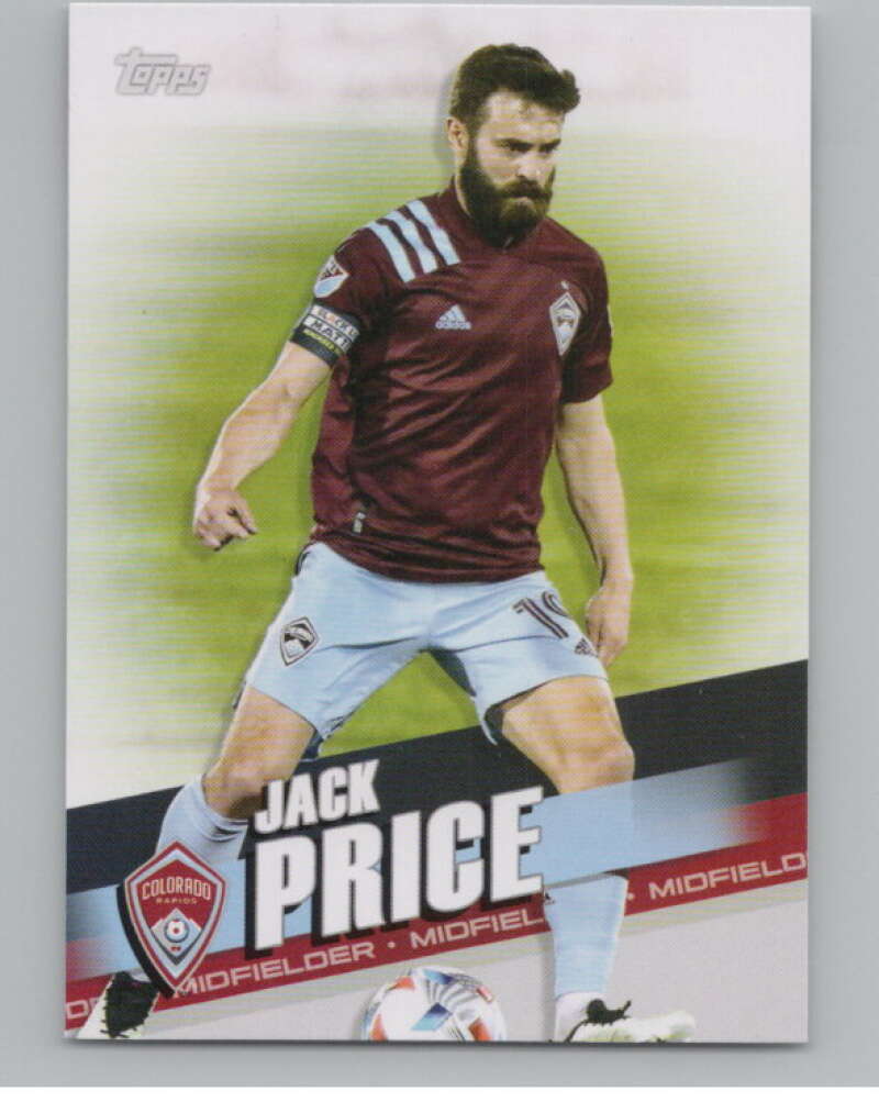 2022 Topps MLS Soccer #4 Jack Price  Colorado Rapids  V97490 Image 1
