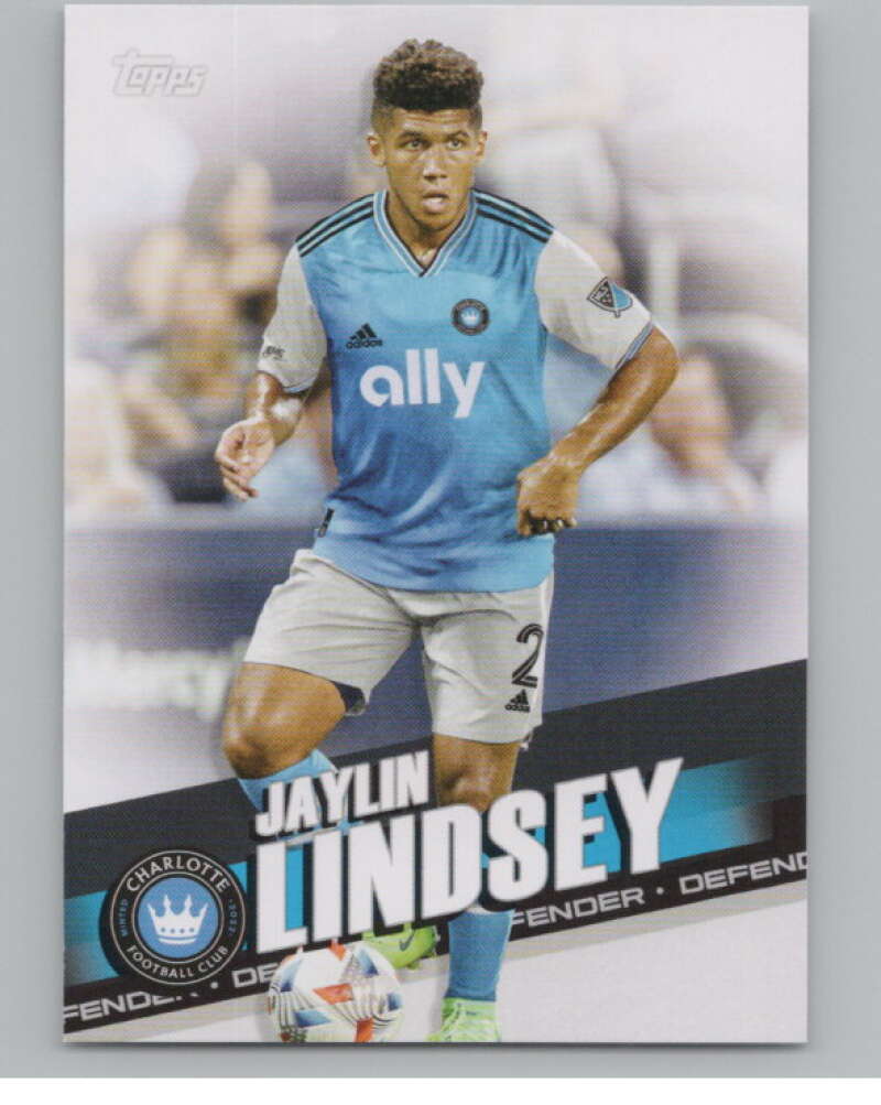 2022 Topps MLS Soccer #26 Jaylin Lindsey  Charlotte FC  V97544 Image 1