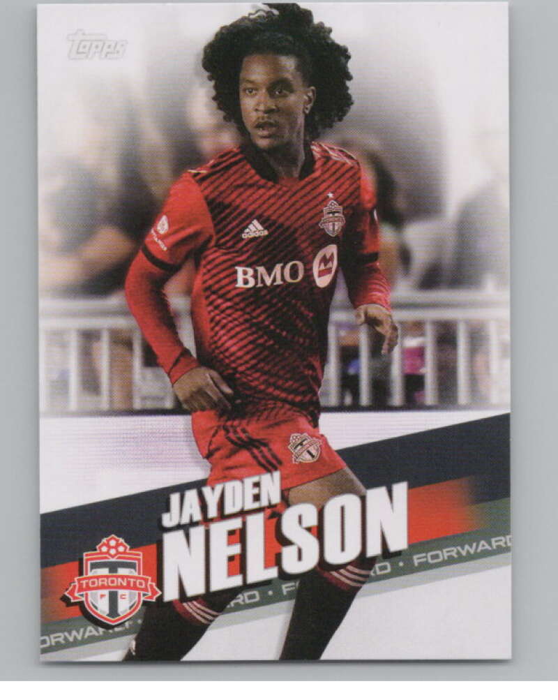 2022 Topps MLS Soccer #32 Jayden Nelson  Toronto FC  V97557 Image 1