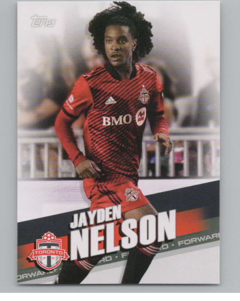 2022 Topps MLS Soccer #32 Jayden Nelson  Toronto FC  V97558 Image 1