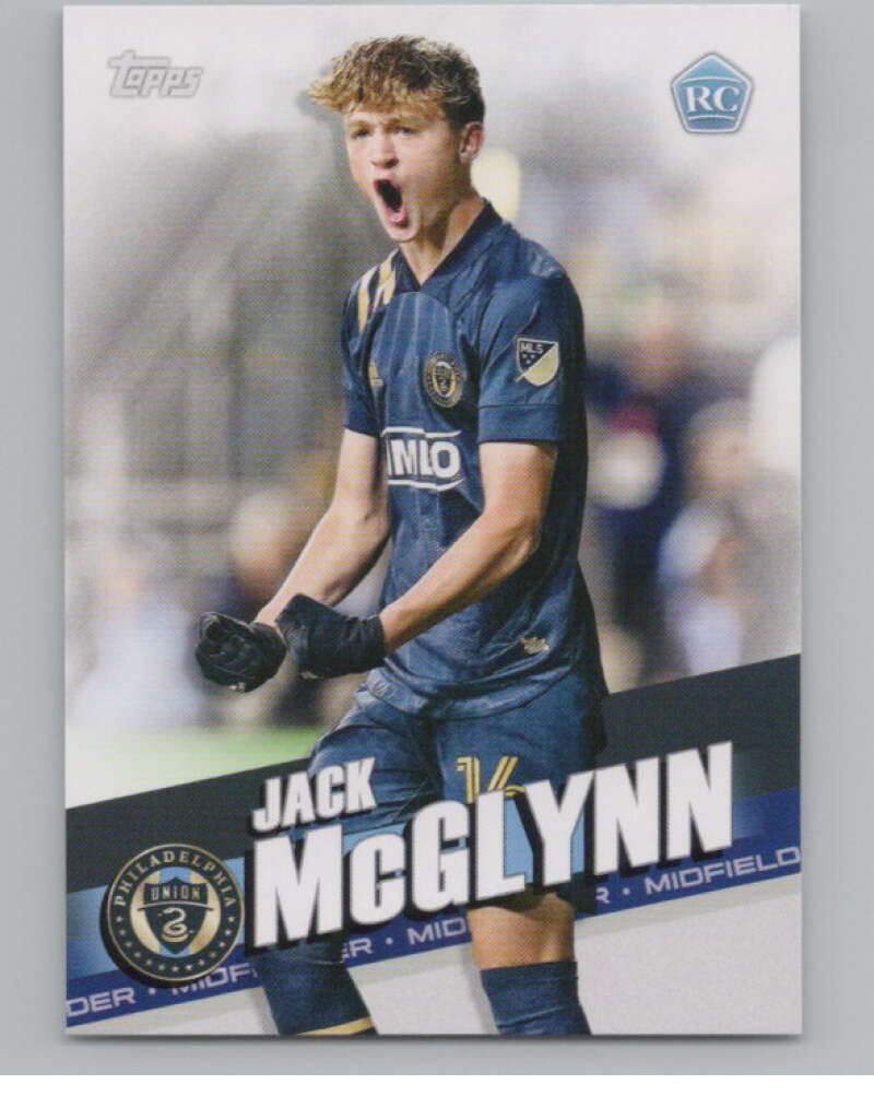 2022 Topps MLS Soccer #35 Jack McGlynn  RC Rookie Philadelphia Union  V97564 Image 1