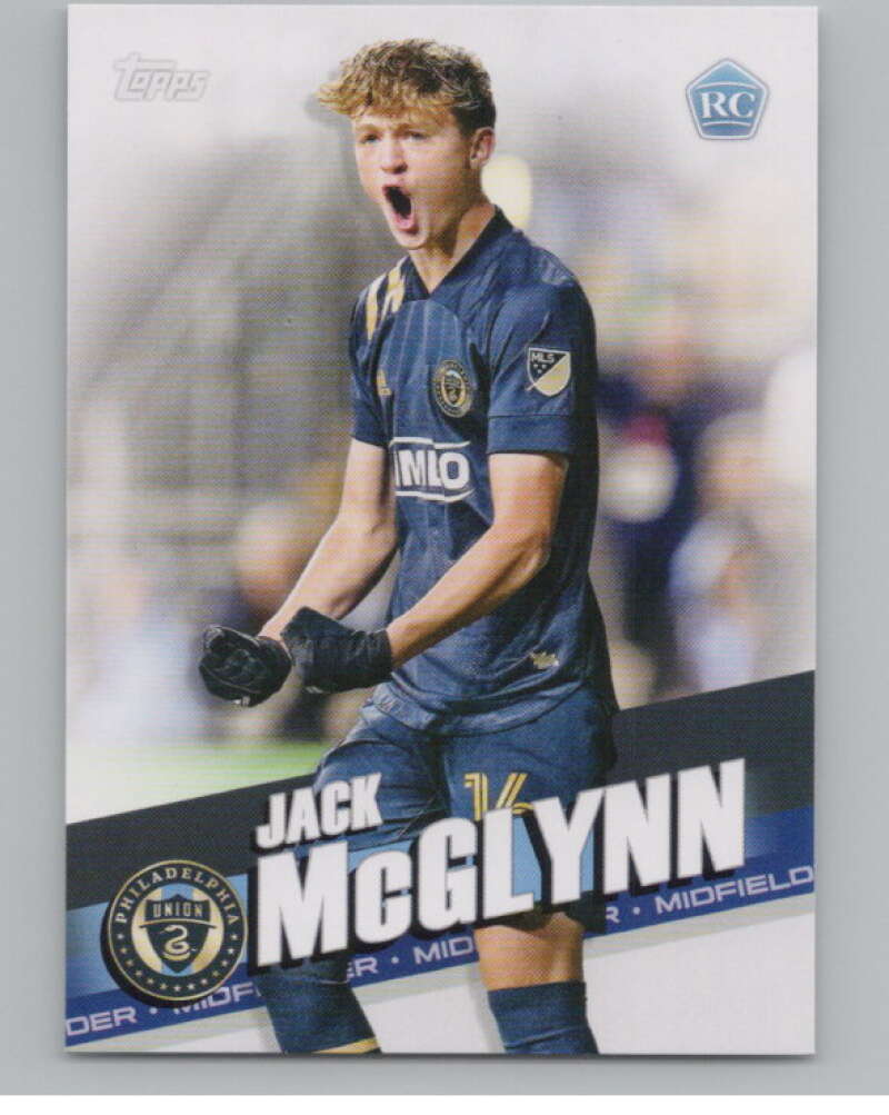 2022 Topps MLS Soccer #35 Jack McGlynn  RC Rookie Philadelphia Union  V97565 Image 1