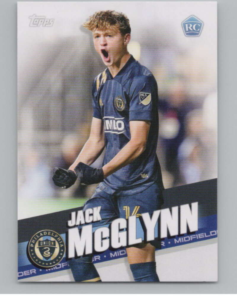 2022 Topps MLS Soccer #35 Jack McGlynn  RC Rookie Philadelphia Union  V97566 Image 1