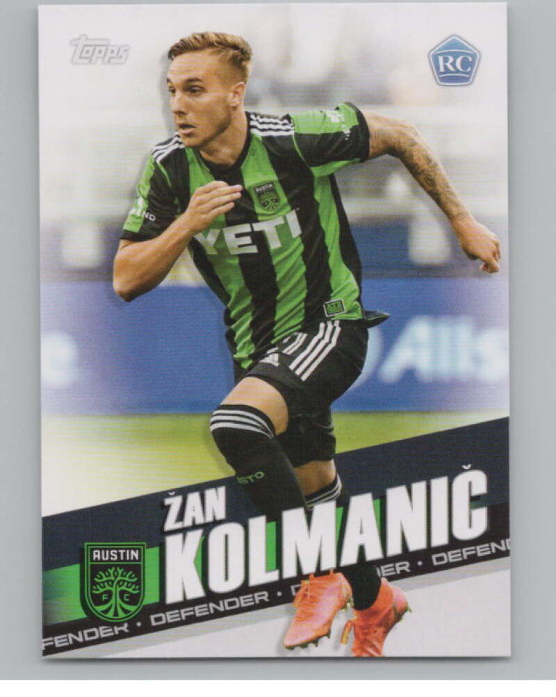 2022 Topps MLS Soccer #38 Zan Kolmanic  RC Rookie Austin FC  V97571 Image 1