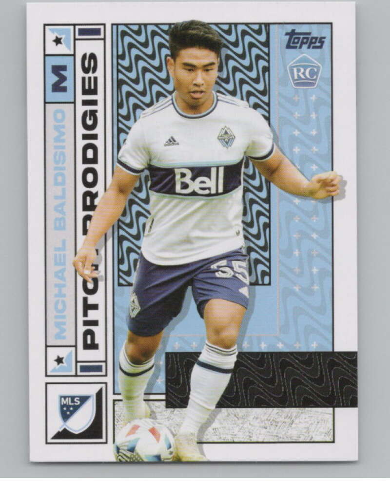 2022 Topps MLS Soccer #41 Michael Baldisimo  RC Rookie Vancouver  V97578 Image 1