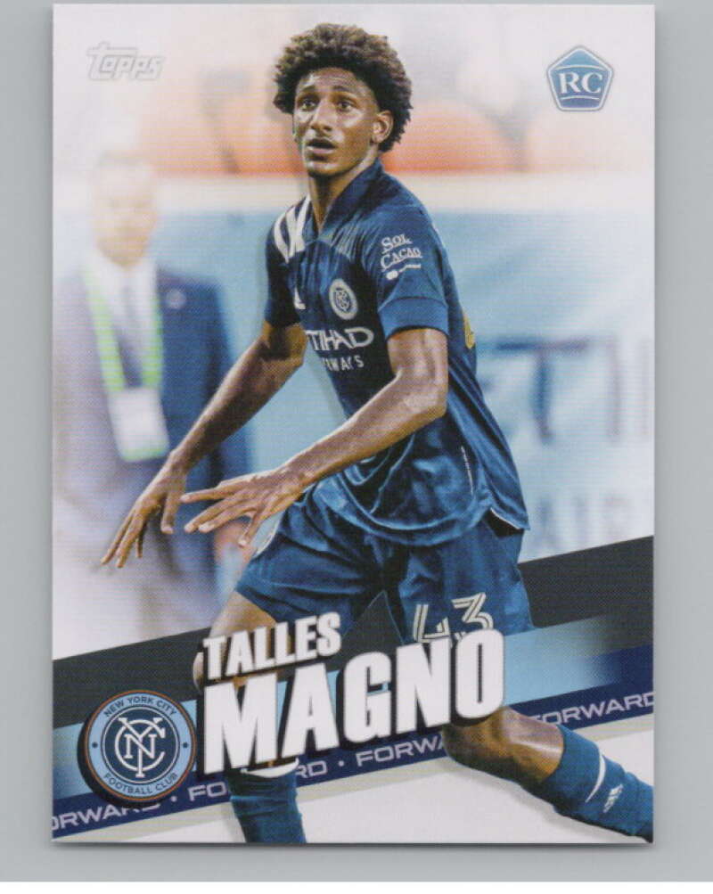 2022 Topps MLS Soccer #43 Talles Magno  RC Rookie New York City FC  V97583 Image 1