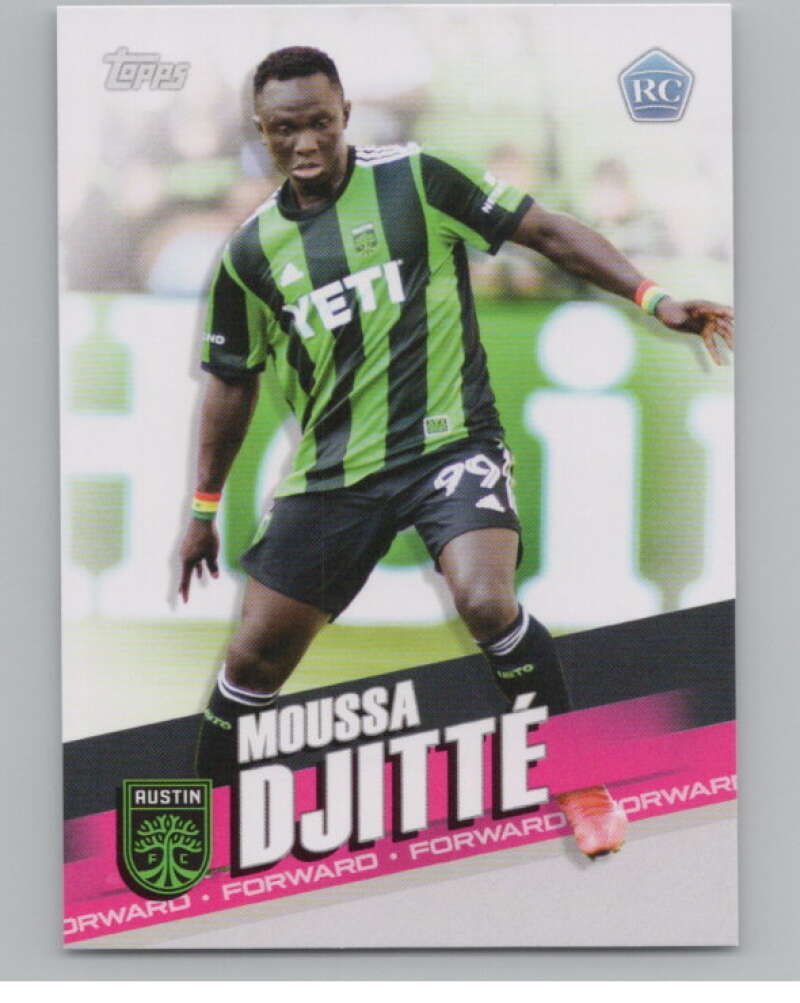 2022 Topps MLS Soccer #63 Moussa Djitte  RC Rookie Austin FC  V97630 Image 1